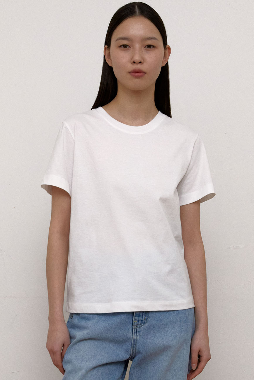 [4차] Regular cotton T-Shirts (White)