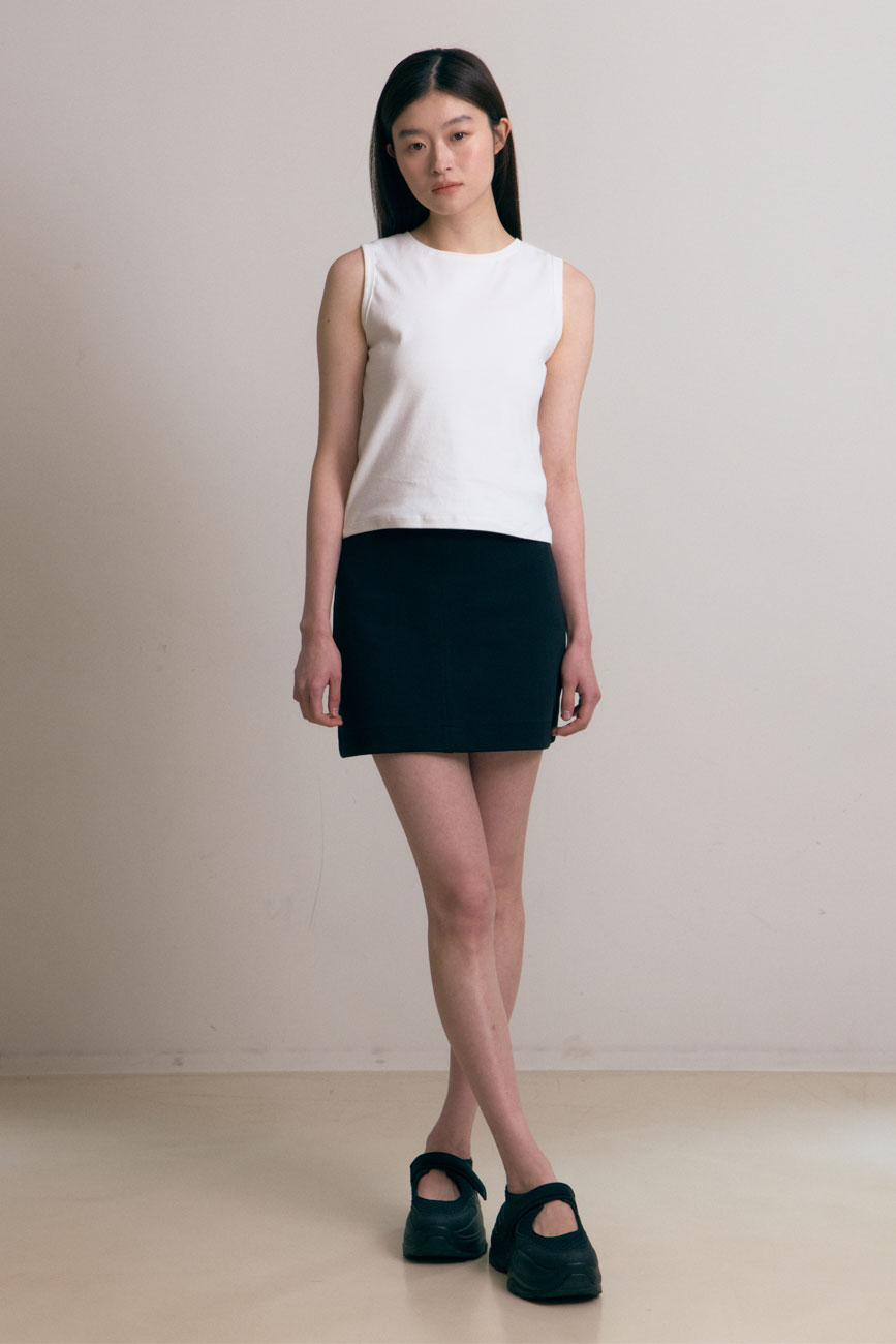 [5/17 예약배송] Slim Mini Skirt (Black)