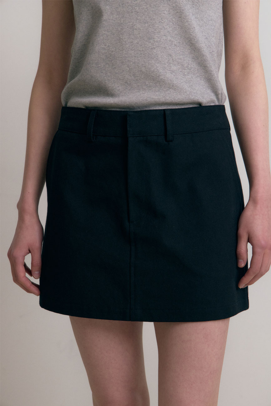 [5/31 예약배송] Minimal Mini Skirt (Black)