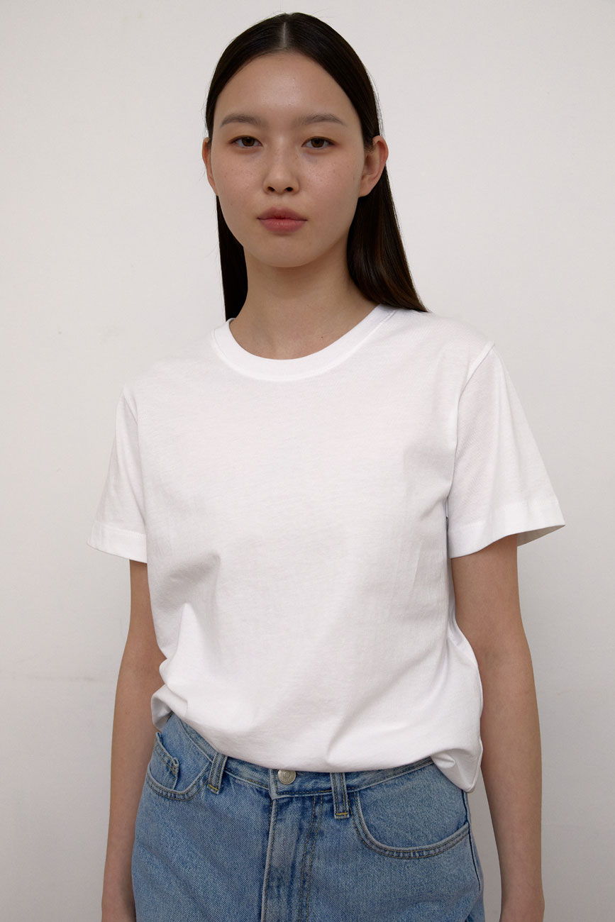 [4차 4/30 예약배송] Regular cotton T-Shirts (White)