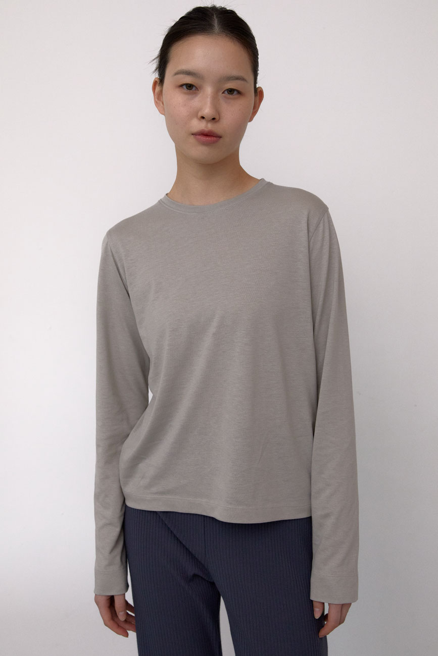 [1차] Tencel Long Sleeve T-Shirts (Grey)