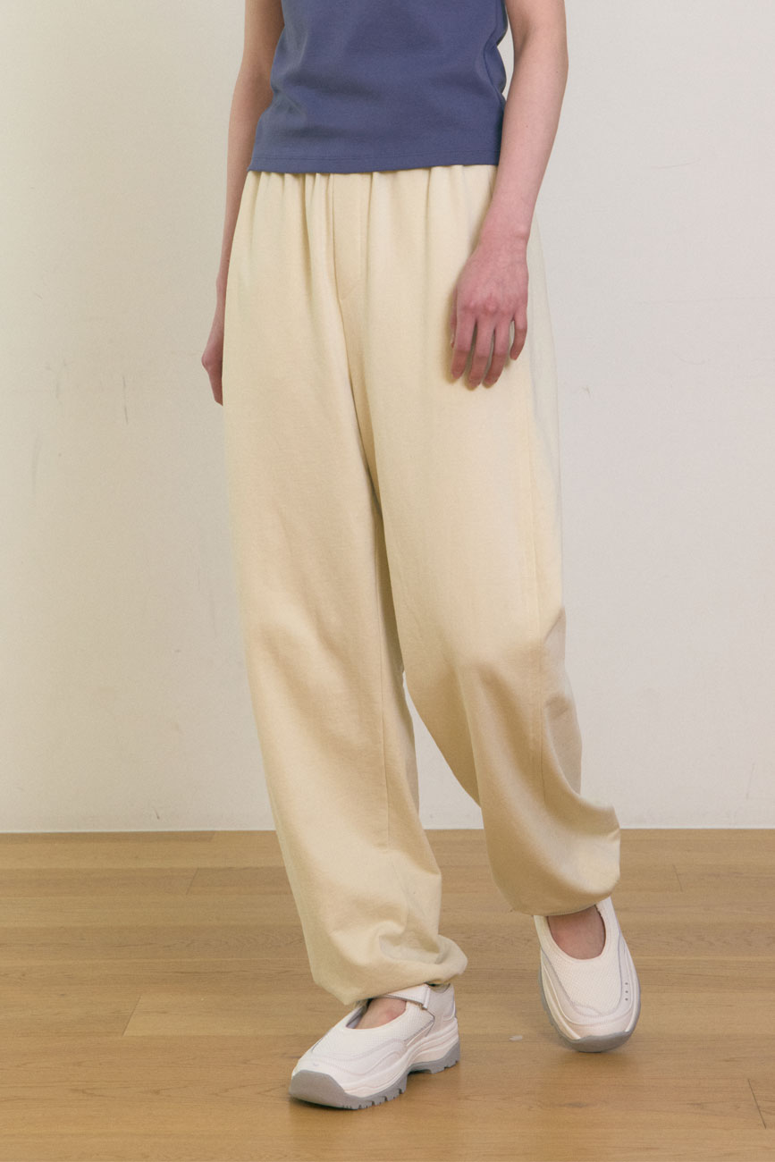 Cotton String Sweat Pants (Butter)